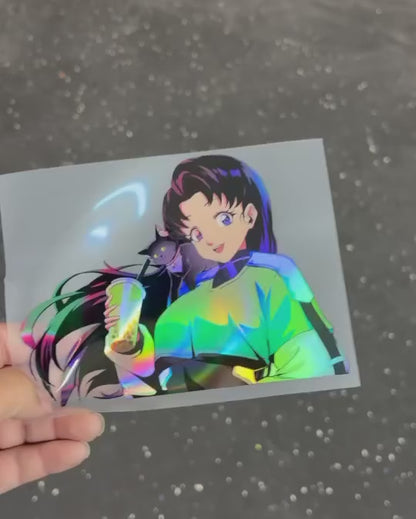 Boba Holo Kiss cut Sticker